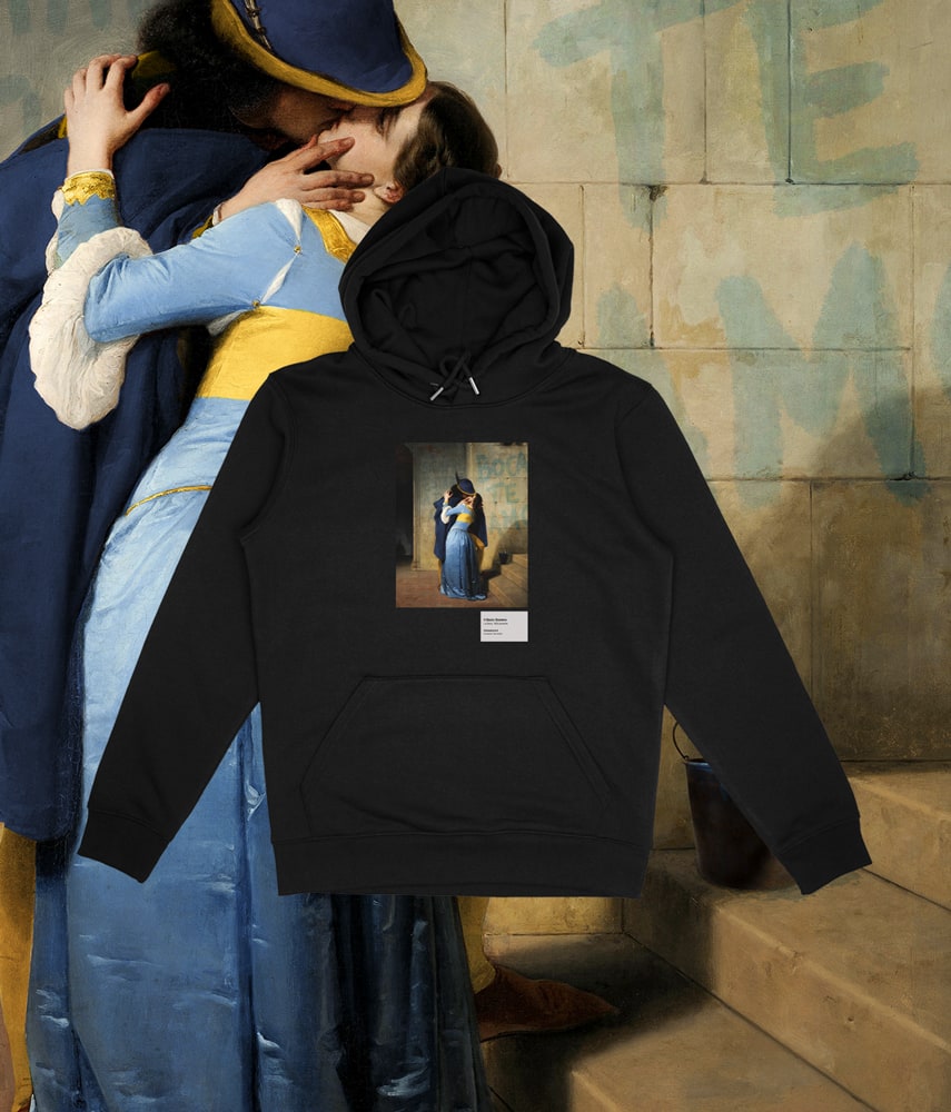 THE KISS BOSTERO Bocart Printed hooded sweatshirt