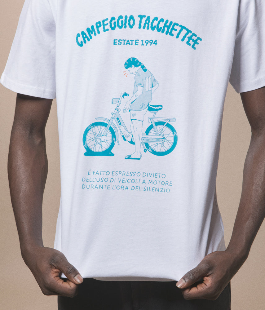 1994 CAMPEGGIO TACCHETTEE T-shirt stampata - Tacchettee