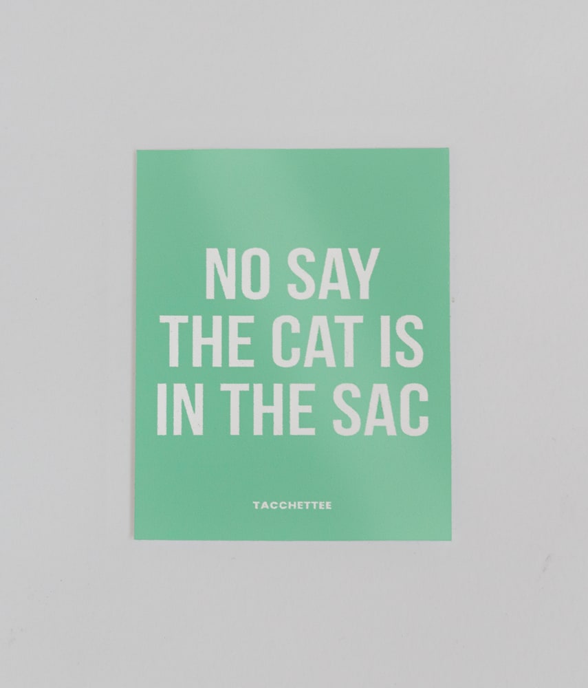 CAT IN THE SAC Sticker - Tacchettee