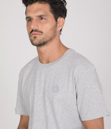 ESSENTIAL GRIGIO TANGO T-shirt Ricamata Logo - Tacchettee