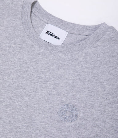 ESSENTIAL GRIGIO TANGO T-shirt Ricamata Logo - Tacchettee