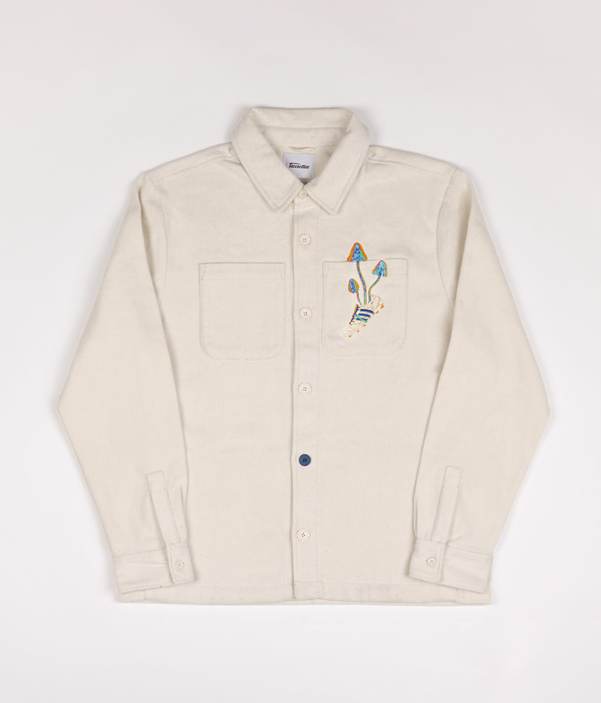 WHITE RABBIT Overshirt ricamata - Tacchettee