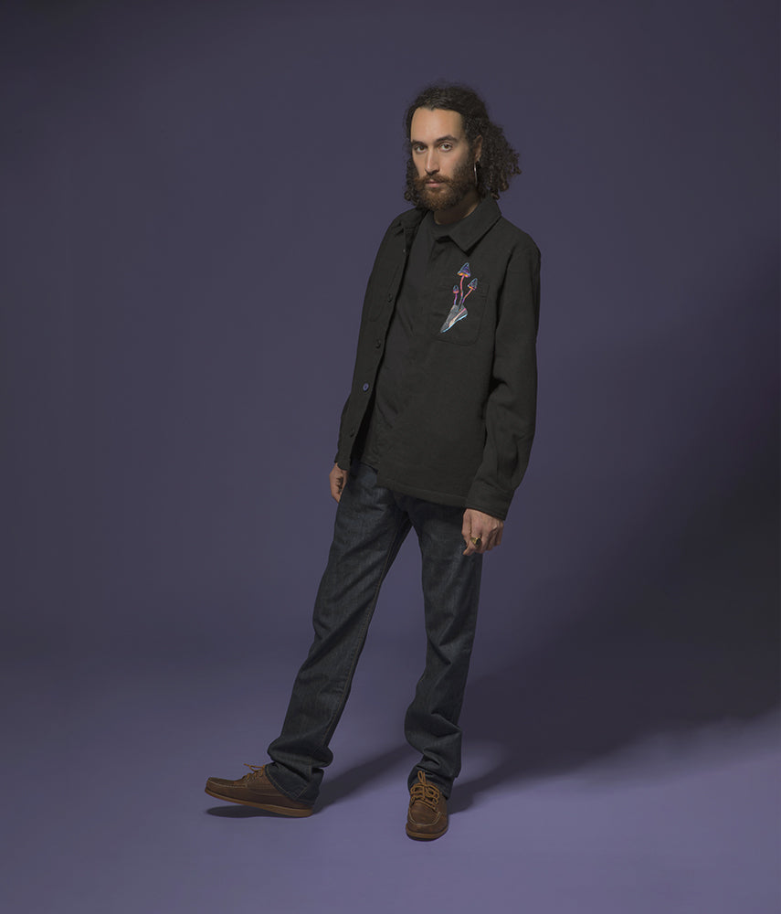 PURPLE HAZE Overshirt ricamata - Tacchettee