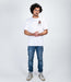 TULEEPANO NERO T-shirt ricamata - Tacchettee