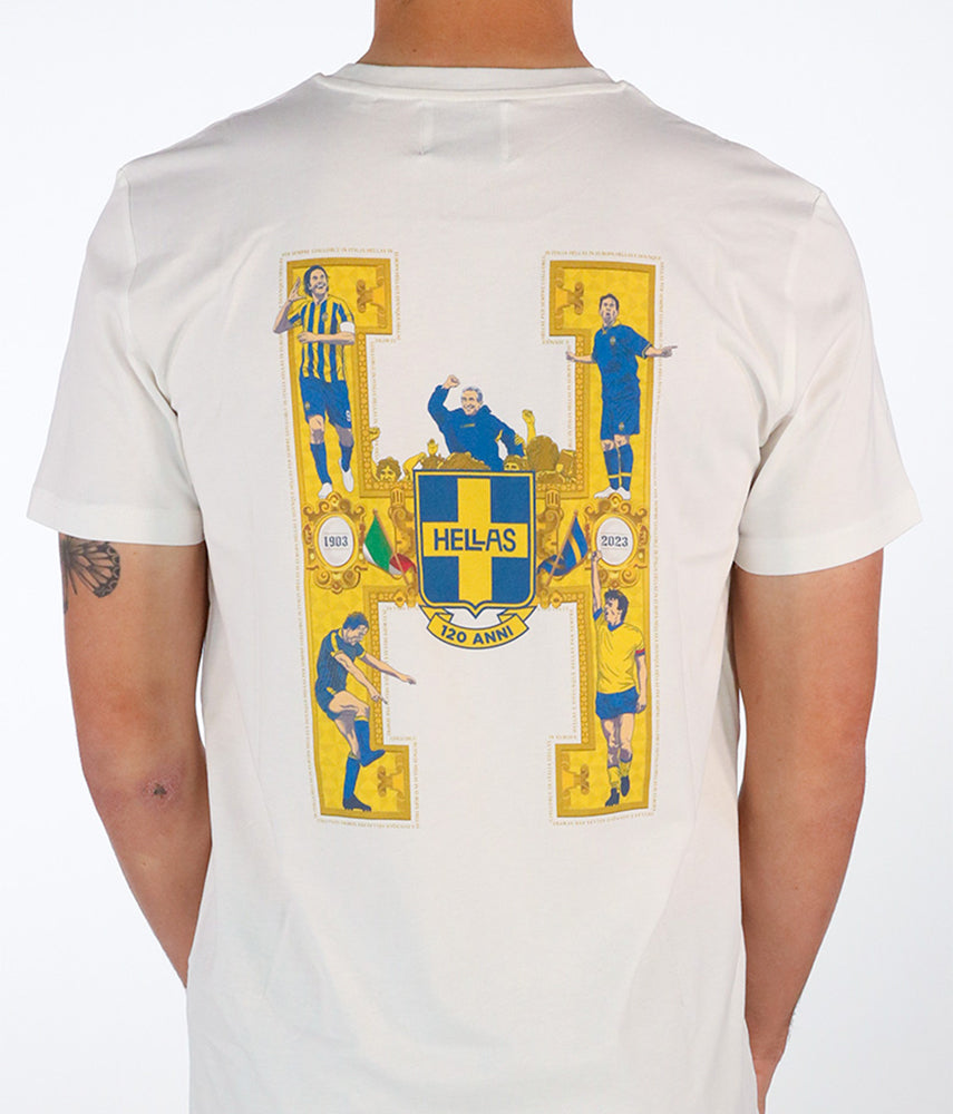 120 ANNI Tacchettee X Hellas Verona T shirt
