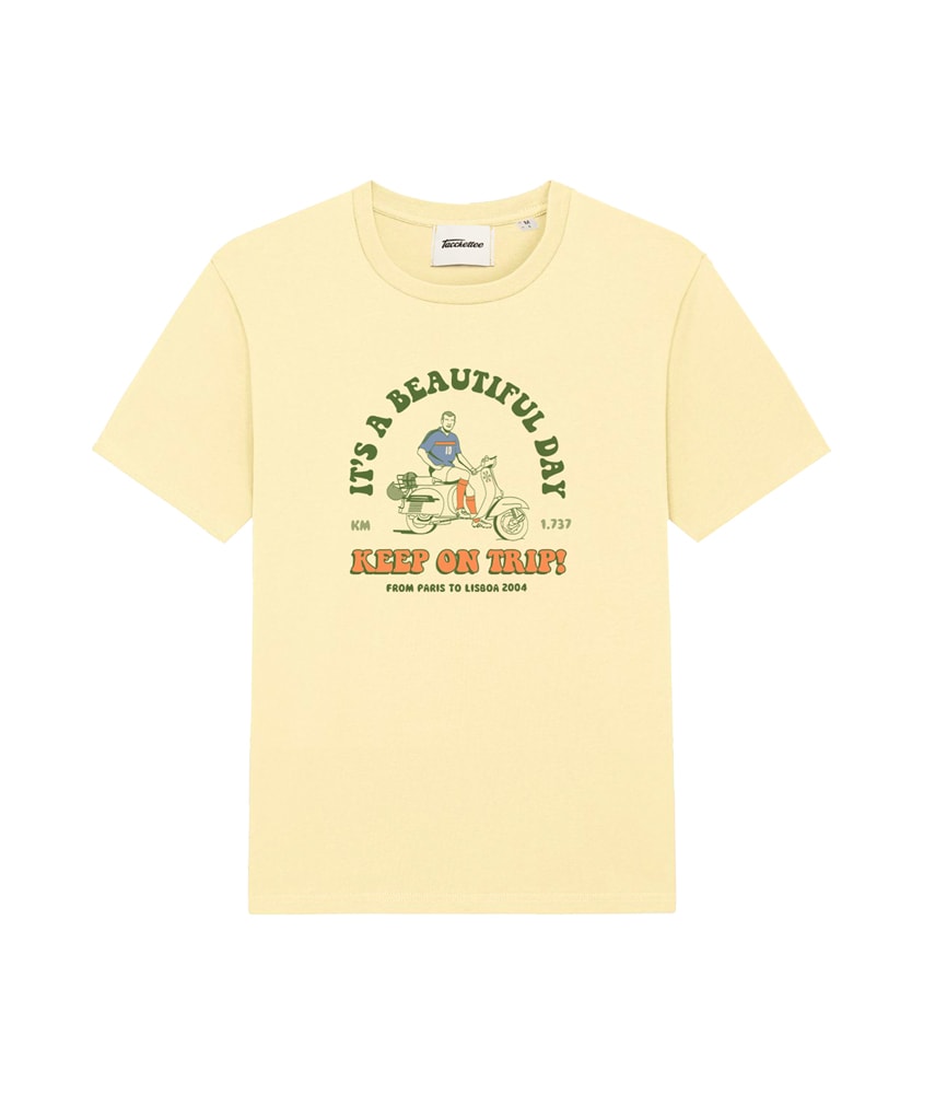 KEEP ON TRIP! (It's a beautiful day) T-shirt stampata - Tacchettee