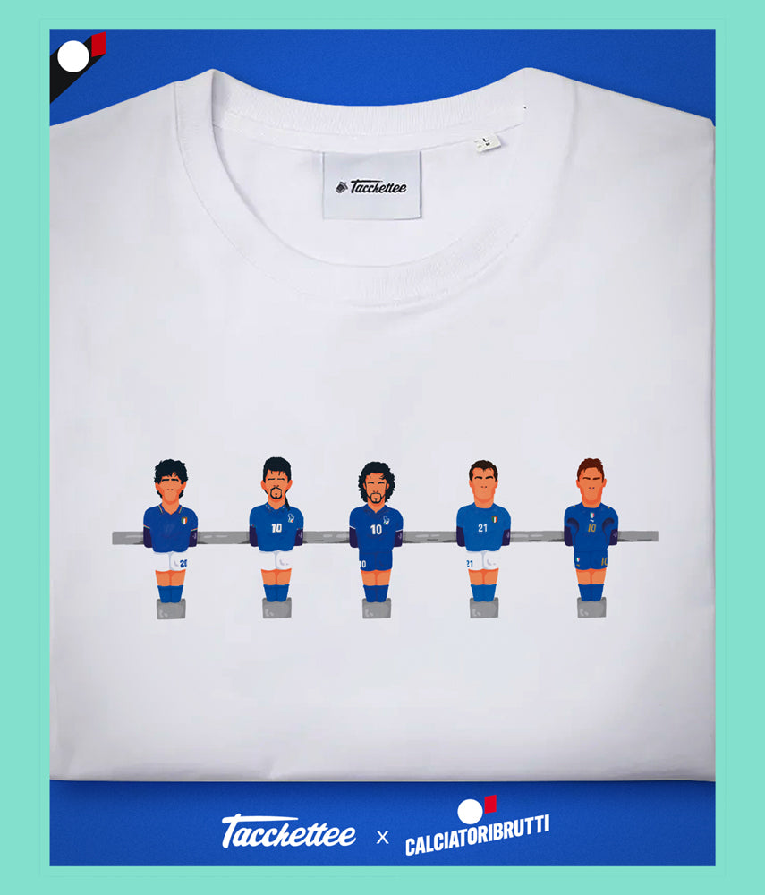 Azzurri - Tacchettee X CALCIATORIBRUTTI T-shirt stampata - Tacchettee