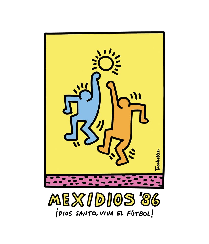 MEXIDIOS '86 Felpa stampata girocollo - Tacchettee