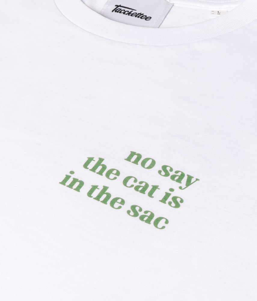 CAT IN THE SAC T-shirt stampata - Tacchettee