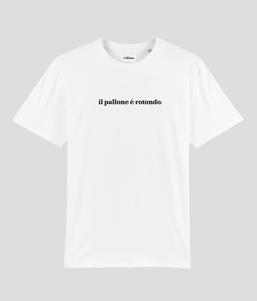 IL PALLONE È ROTONDO T-shirt stampata - Tacchettee
