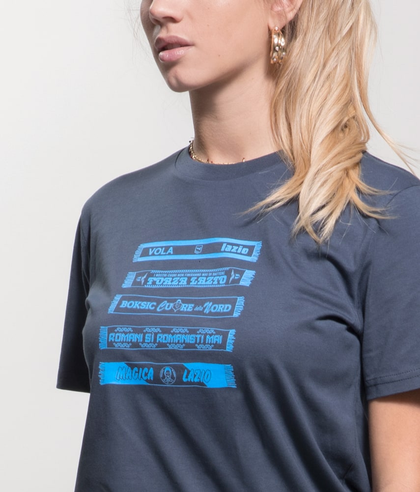 LA SCIARPATA - VOLA LAZIO T-shirt stampata - Tacchettee