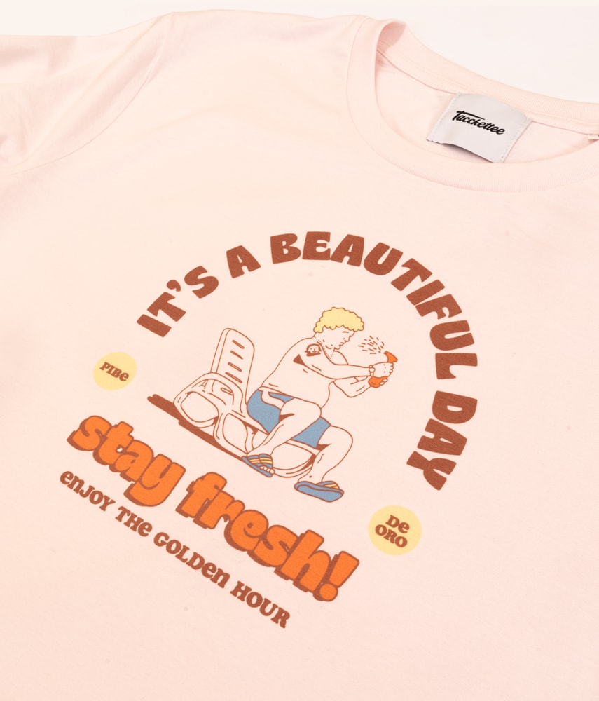 STAY FRESH! (It's a beautiful day) T-shirt stampata - Tacchettee