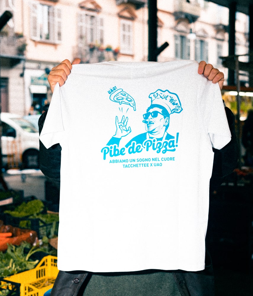 UÀO Edition PEEBE DE PIZZA Printed T-shirt