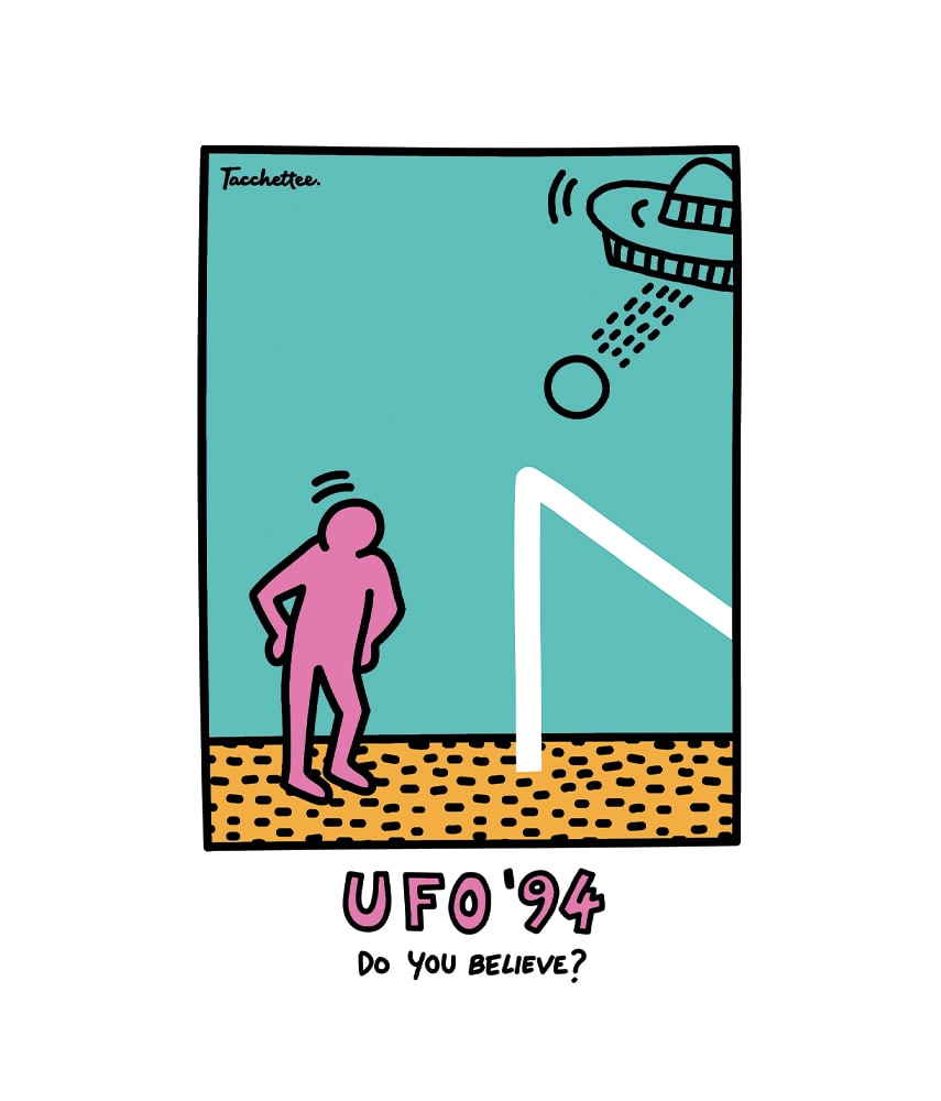 UFO '94 Felpa stampata girocollo - Tacchettee