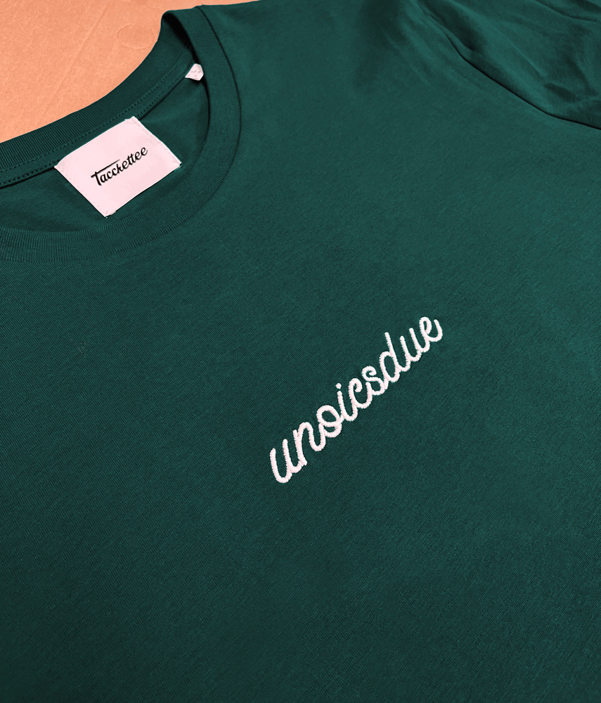 UNOICSDUE T-shirt ricamata Fosforescente 🔦 - Tacchettee